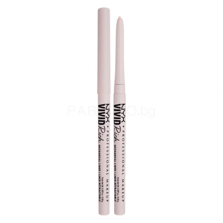 NYX Professional Makeup Vivid Rich Mechanical Liner Молив за очи за жени 0,28 g Нюанс 02 Quartz Que