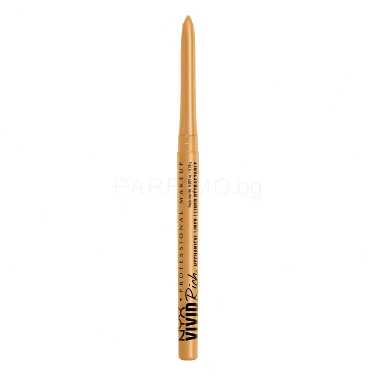 NYX Professional Makeup Vivid Rich Mechanical Liner Молив за очи за жени 0,28 g Нюанс 01 Amber Stunner