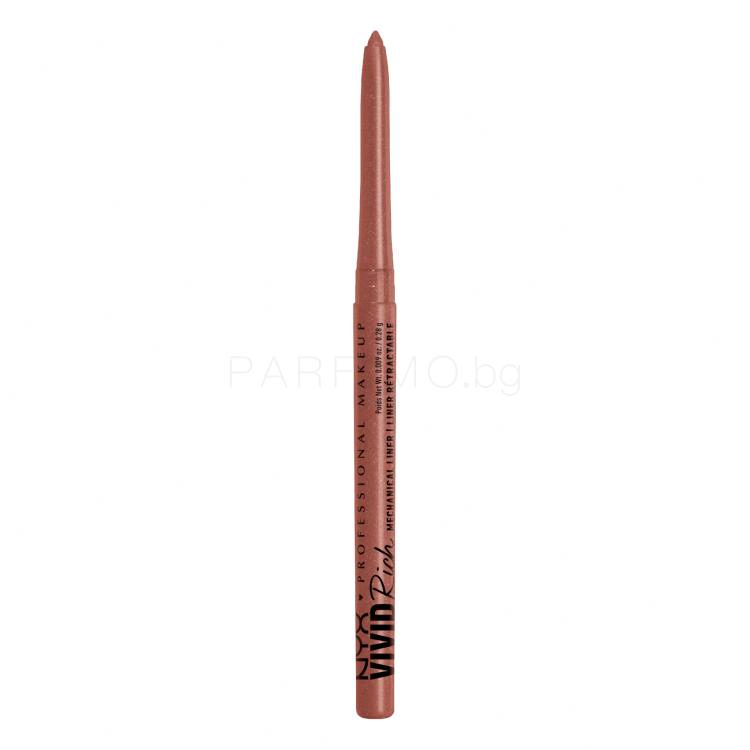 NYX Professional Makeup Vivid Rich Mechanical Liner Молив за очи за жени 0,28 g Нюанс 10 Spicy Pearl