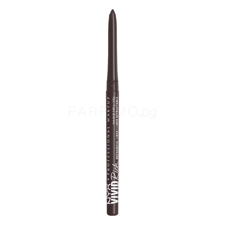 NYX Professional Makeup Vivid Rich Mechanical Liner Молив за очи за жени 0,28 g Нюанс 15 Smokin Topaz