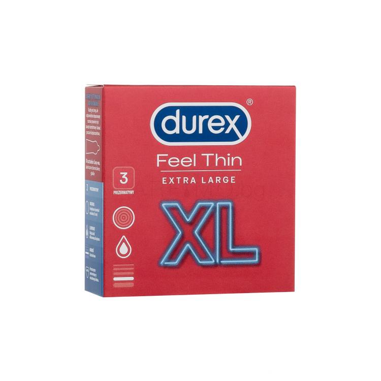 Durex Feel Thin XL Презерватив за мъже Комплект