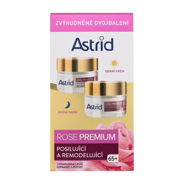 Astrid Rose Premium Подаръчен комплект дневен крем за лице Rose Premium Fortifying &amp; Reshaping Day Cream 50 ml + нощен крем за лице Rose Premium Fortifying &amp; Reshaping Night Cream 50 ml