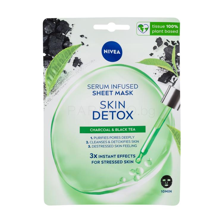 Nivea Skin Detox Serum Infused Sheet Mask Маска за лице за жени 1 бр