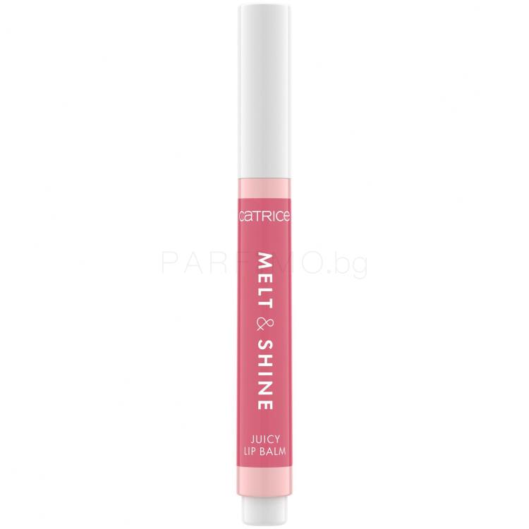 Catrice Melt &amp; Shine Juicy Lip Balm Балсам за устни за жени 1,3 g Нюанс 020 Beach Blossom