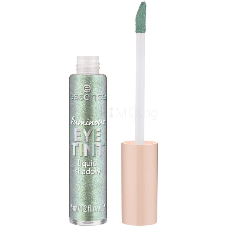 Essence Luminous Eye Tint Liquid Shadow Сенки за очи за жени 6 ml Нюанс 06 Sparkly Jade