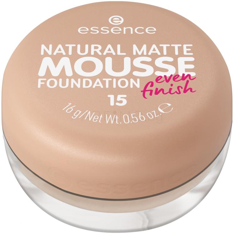 Essence Natural Matte Mousse Фон дьо тен за жени 16 g Нюанс 15