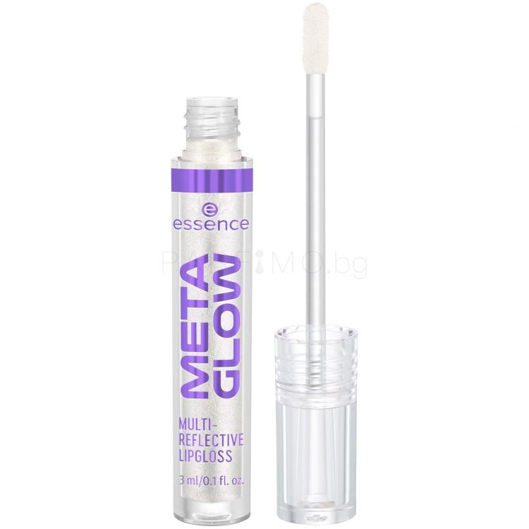 Essence Meta Glow Multi-Reflective Блясък за устни за жени 3 ml Нюанс 01 Cyber Space