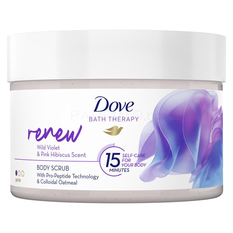 Dove Bath Therapy Renew Body Scrub Ексфолиант за тяло за жени 295 ml