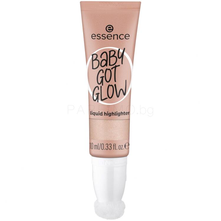 Essence Baby Got Glow Liquid Highlighter Хайлайтър за жени 10 ml Нюанс 10 Sassy In Silk