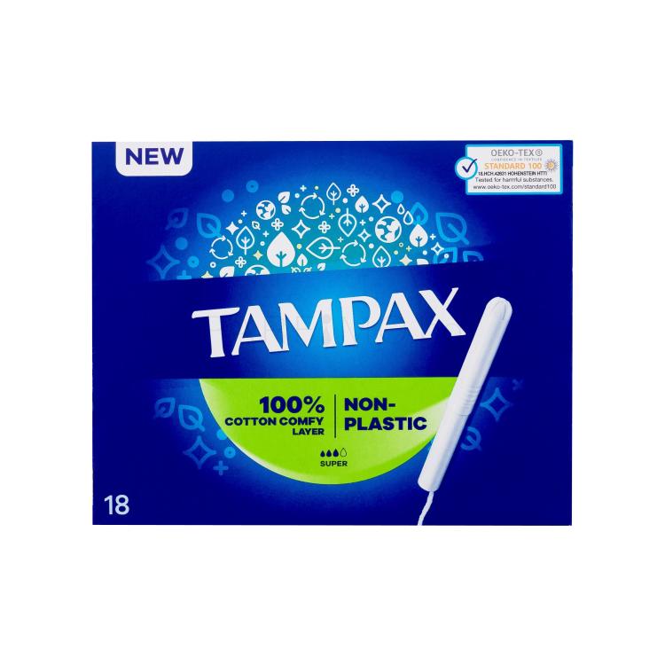 Tampax Non-Plastic Super Тампон за жени Комплект