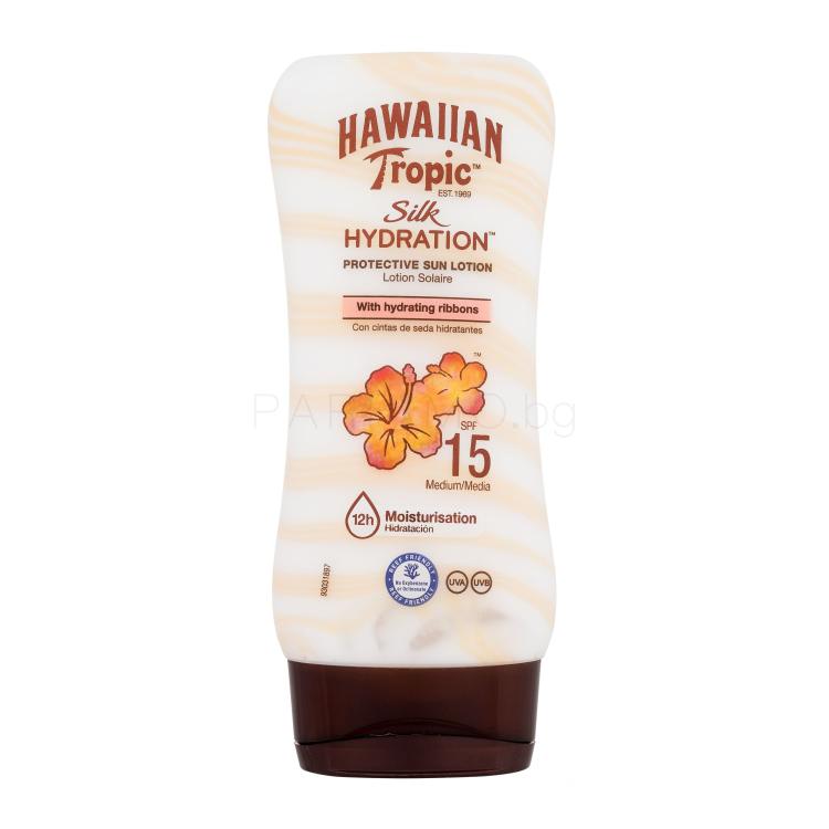 Hawaiian Tropic Silk Hydration Protective Sun Lotion SPF15 Слънцезащитна козметика за тяло 180 ml