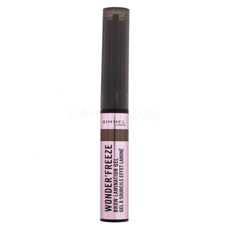 Rimmel London Wonder&#039;Freeze Brow Lamination Gel Гел и помада за вежди за жени 6 g Нюанс 003 Medium Brown