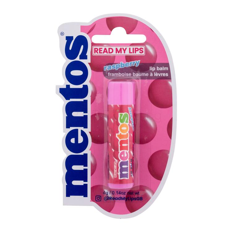 Read My Lips Mentos Raspberry Lip Balm Балсам за устни за жени 4 g