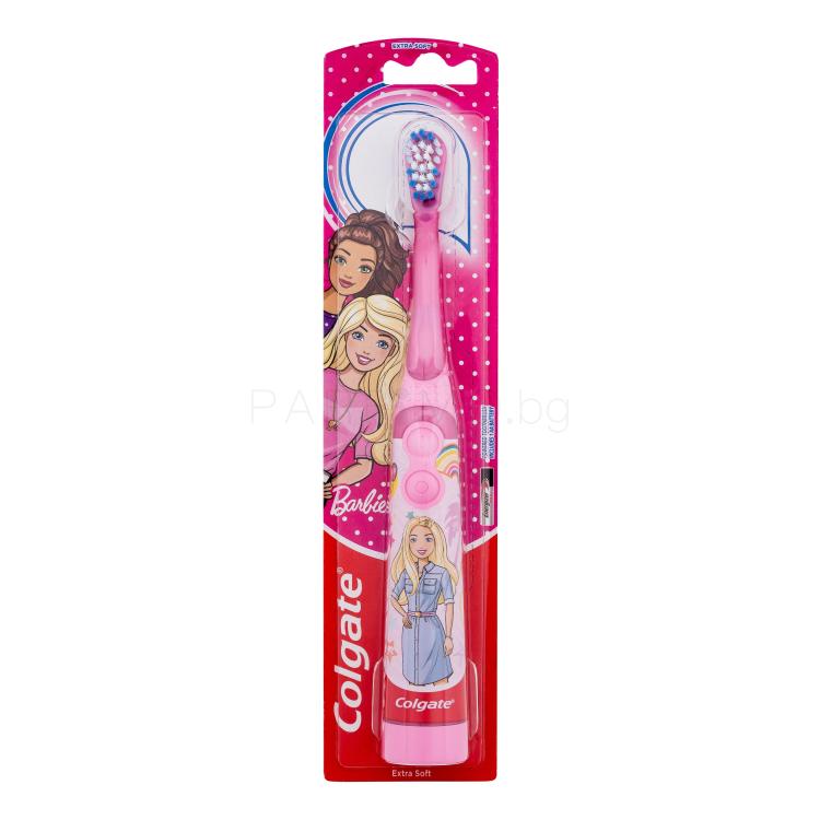 Colgate Kids Barbie Battery Powered Toothbrush Extra Soft Ултразвукова четка за зъби за деца 1 бр