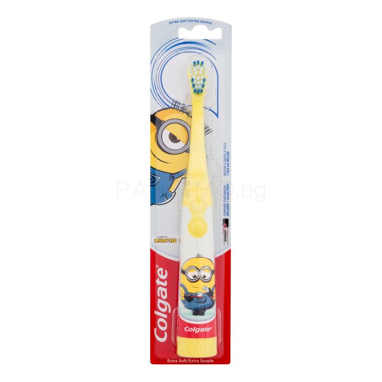 Colgate Kids Minions Battery Powered Toothbrush Extra Soft Ултразвукова четка за зъби за деца 1 бр