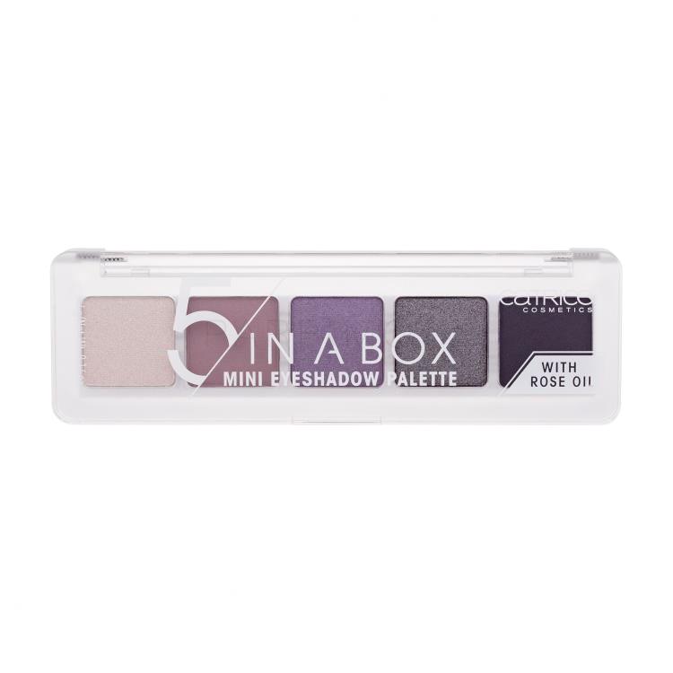 Catrice 5 In A Box Сенки за очи за жени 4 g Нюанс 080 Diamond Lavender Look