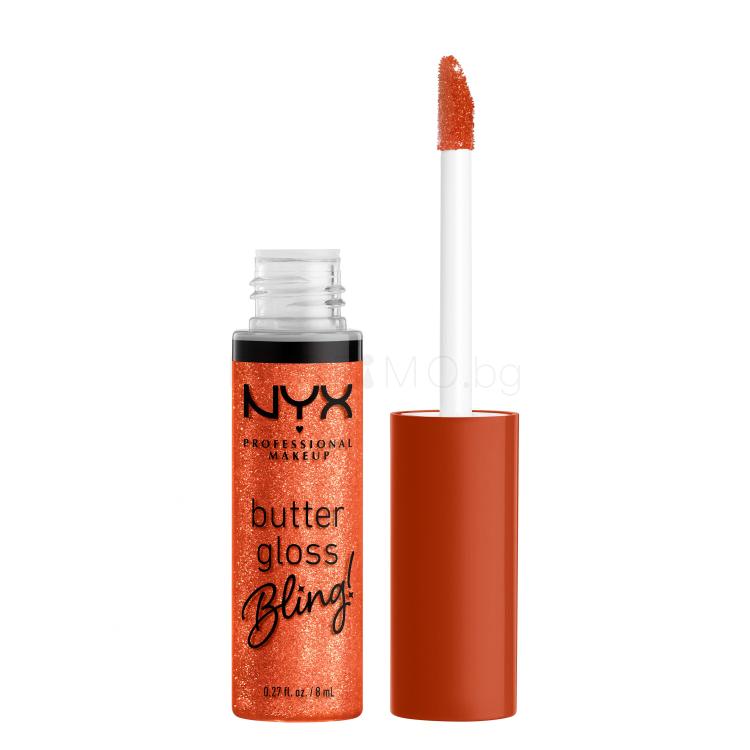 NYX Professional Makeup Butter Gloss Bling Блясък за устни за жени 8 ml Нюанс 06 Shimmer Down