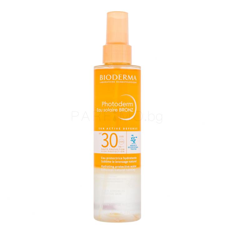 BIODERMA Photoderm Eau Solaire Bronz SPF30 Слънцезащитна козметика за тяло 200 ml