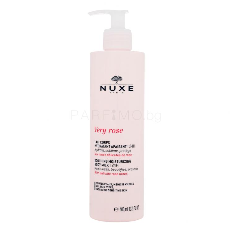 NUXE Very Rose Soothing Moisturizing Body Milk Лосион за тяло за жени 400 ml