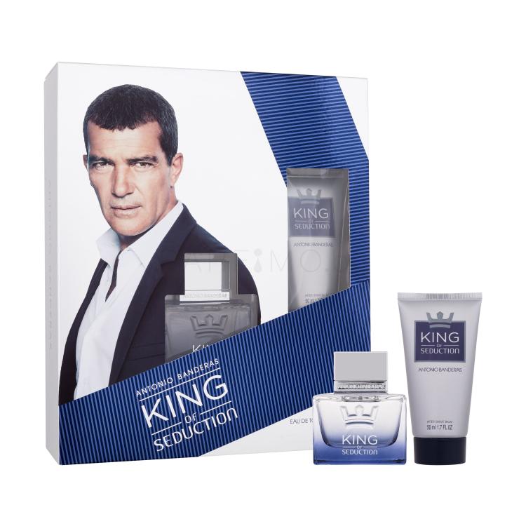 Banderas King of Seduction Подаръчен комплект EDT 50 ml + балсам за бръснене 50 ml