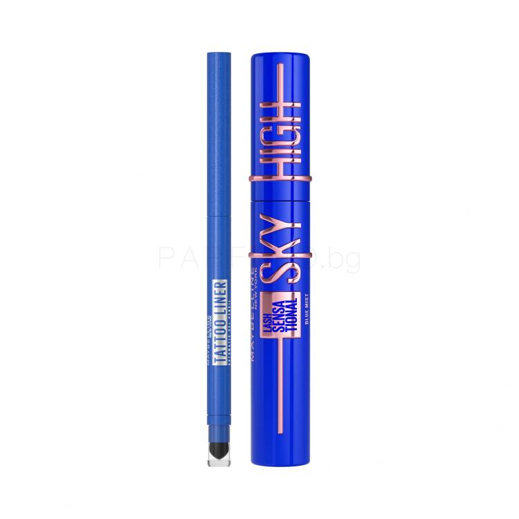 Пакет с отстъпка Спирала Maybelline Lash Sensational Sky High + Молив за очи Maybelline Tattoo Liner Automatic Gel Pencil