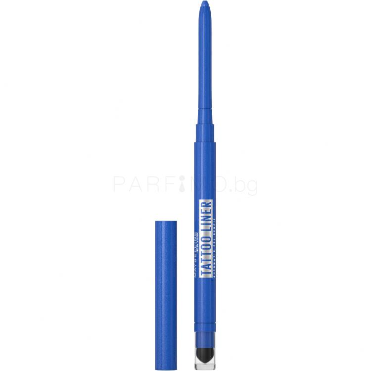 Maybelline Tattoo Liner Automatic Gel Pencil Молив за очи за жени 0,73 g Нюанс 070 Sleepless Saphire