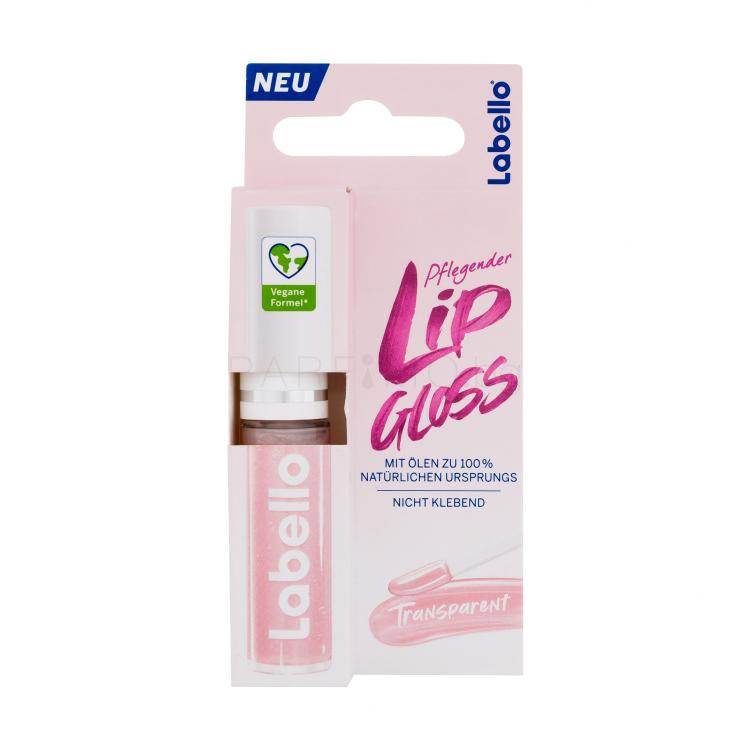 Labello Pflegender Lip Gloss Масло за устни за жени 5,5 ml Нюанс Transparent увредена кутия