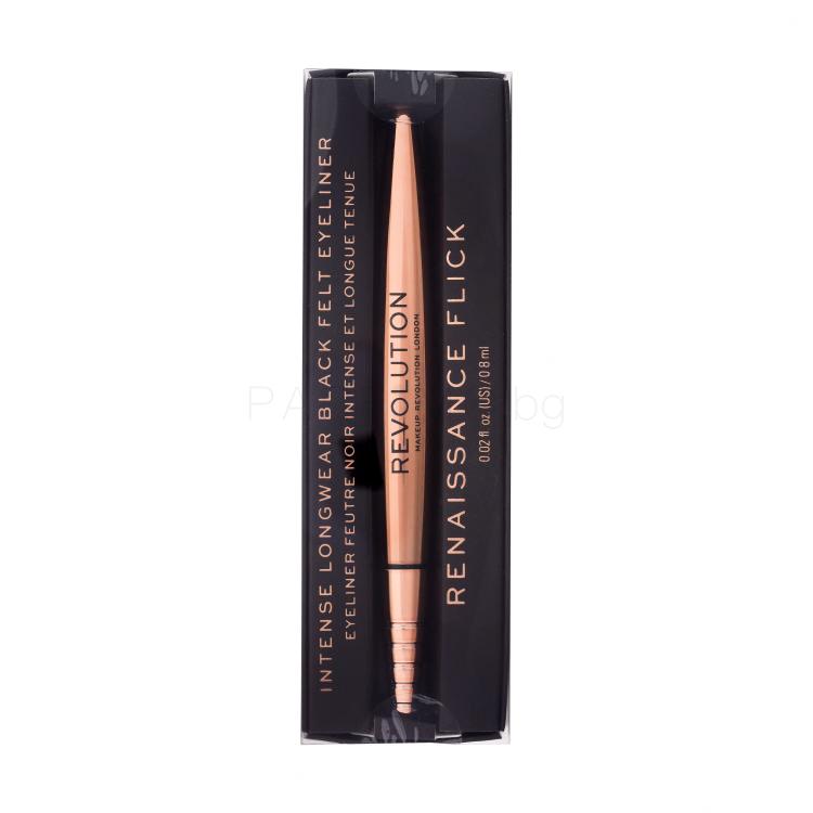 Makeup Revolution London Renaissance Flick Очна линия за жени 0,8 g Нюанс Black