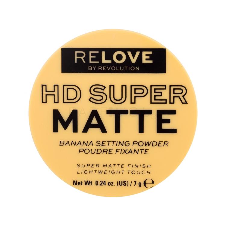 Revolution Relove HD Super Matte Banana Setting Powder Пудра за жени 7 g