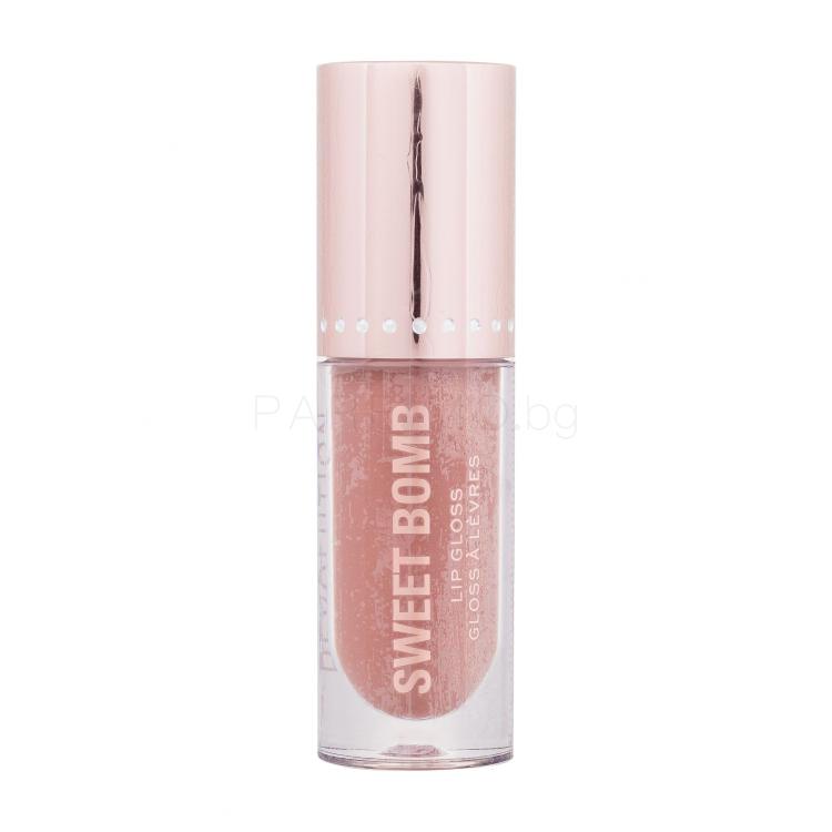 Makeup Revolution London Y2K Baby Sweet Bomb Lip Gloss Блясък за устни за жени 4,5 ml Нюанс Strawberry Swirl Nude