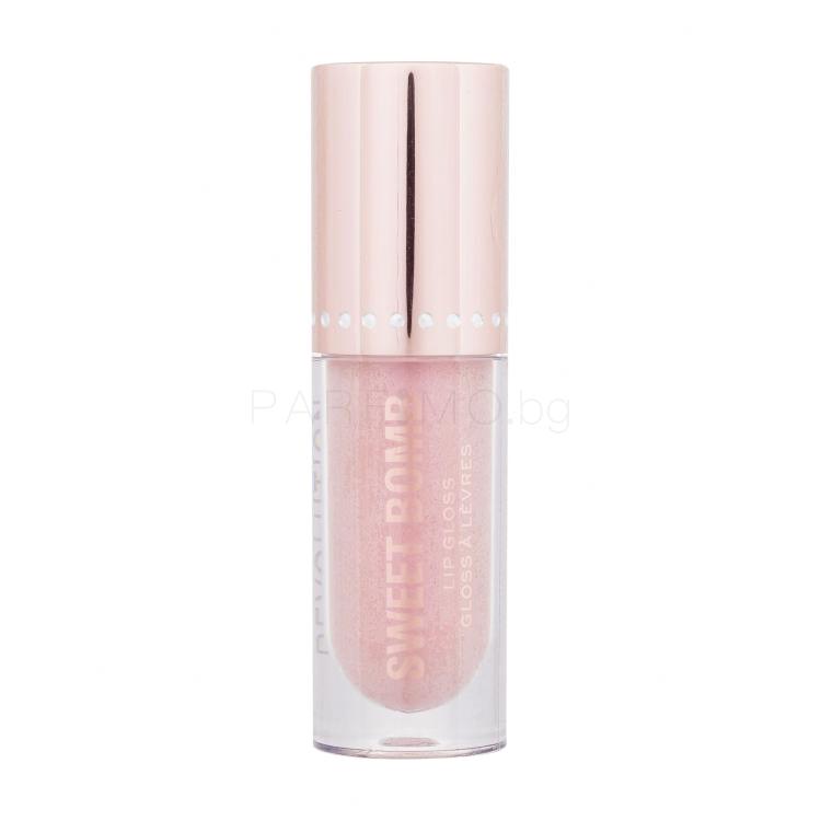 Makeup Revolution London Y2K Baby Sweet Bomb Lip Gloss Блясък за устни за жени 4,5 ml Нюанс Vanilla Ice White Holo