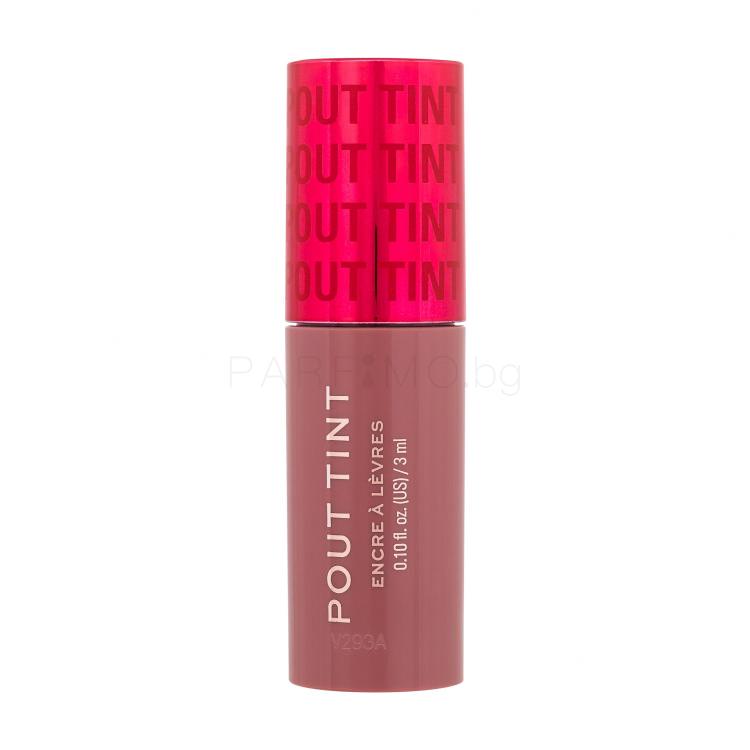 Makeup Revolution London Pout Tint Блясък за устни за жени 3 ml Нюанс Nude Dreams