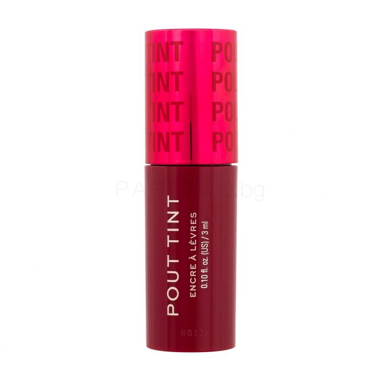 Makeup Revolution London Pout Tint Блясък за устни за жени 3 ml Нюанс Sizzlin Red