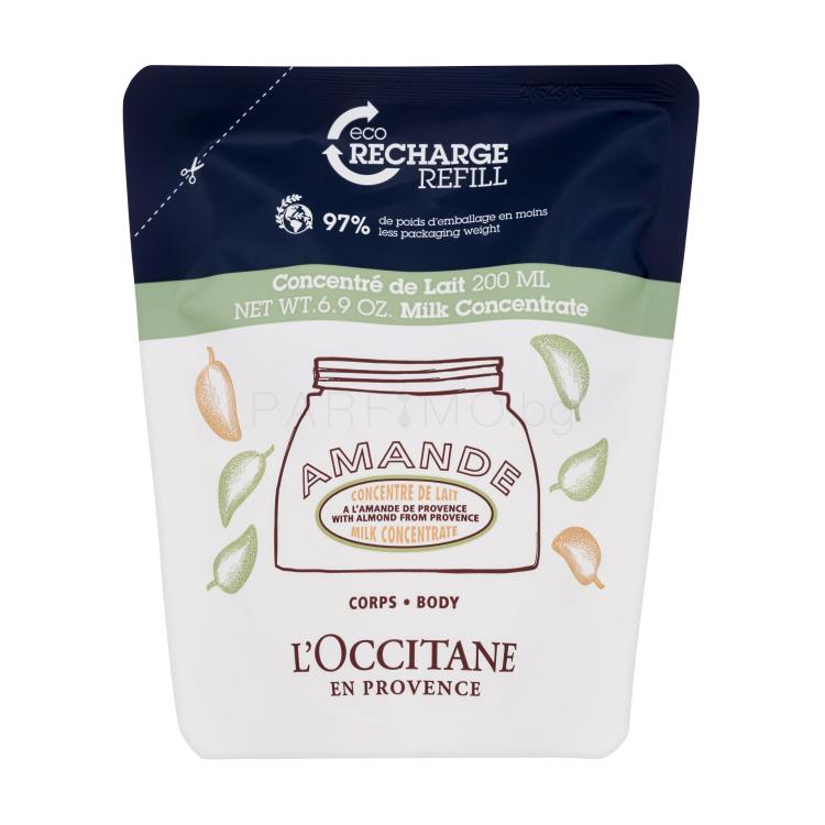 L&#039;Occitane Almond (Amande) Milk Concentrate Крем за тяло за жени Пълнител 200 ml