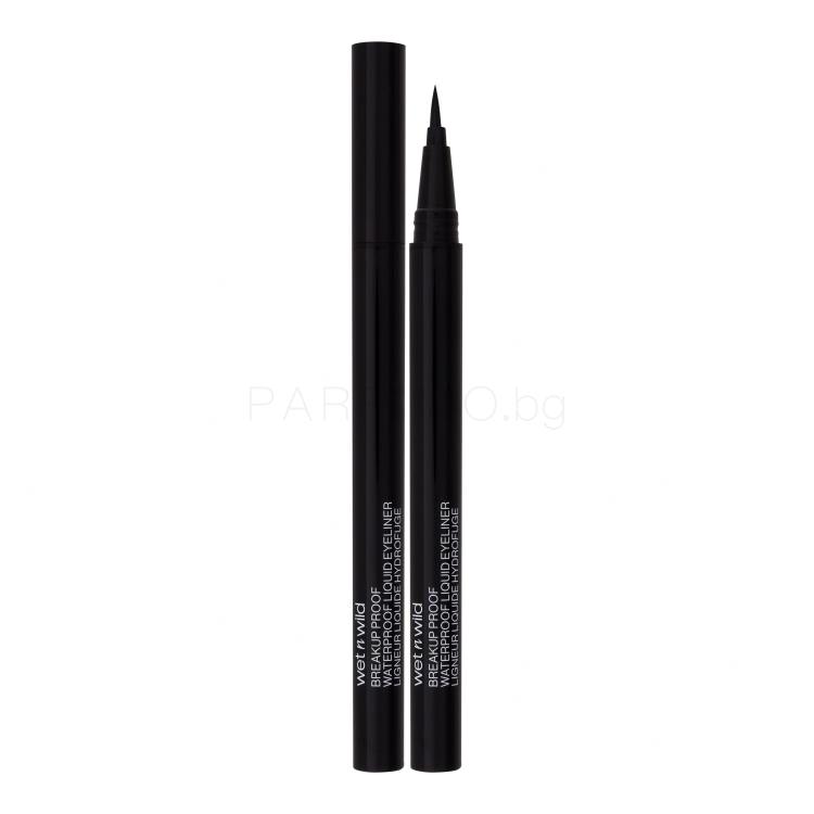 Wet n Wild Breakup Proof Waterproof Liquid Eyeliner Очна линия за жени 0,9 ml Нюанс Ultra Black