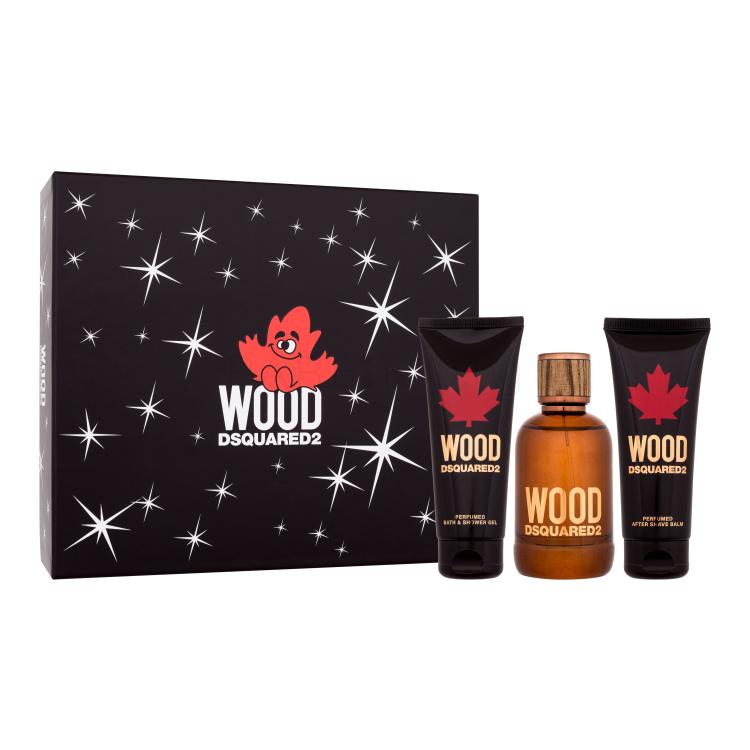 Dsquared2 Wood Подаръчен комплект EDT 100 ml + душ гел 100 + балсам за след бръснене 100 ml