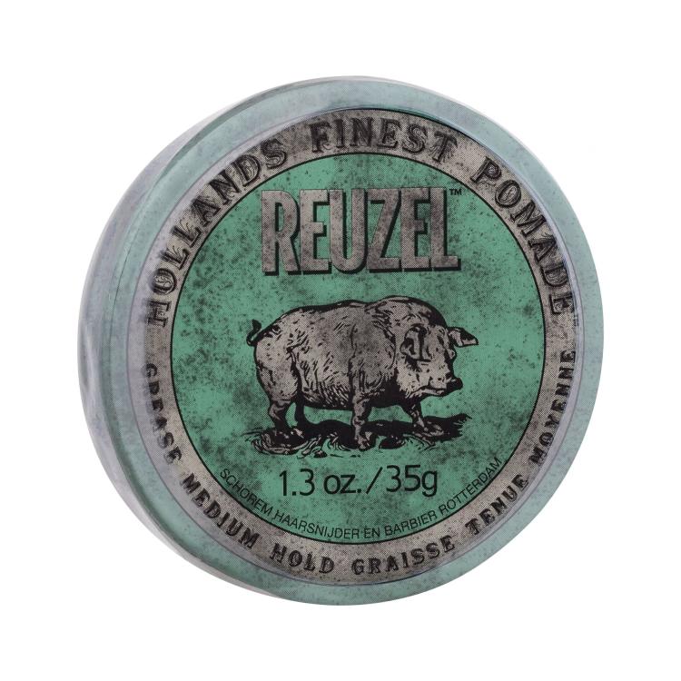 Reuzel Hollands Finest Pomade Grease Medium Hold Восък за коса за мъже 35 g