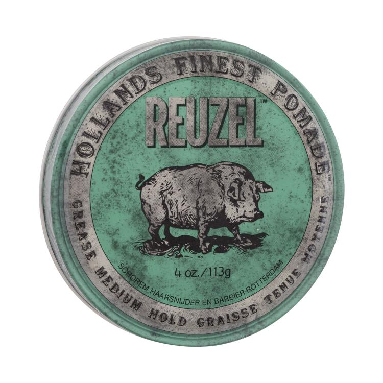 Reuzel Hollands Finest Pomade Grease Medium Hold Восък за коса за мъже 113 g