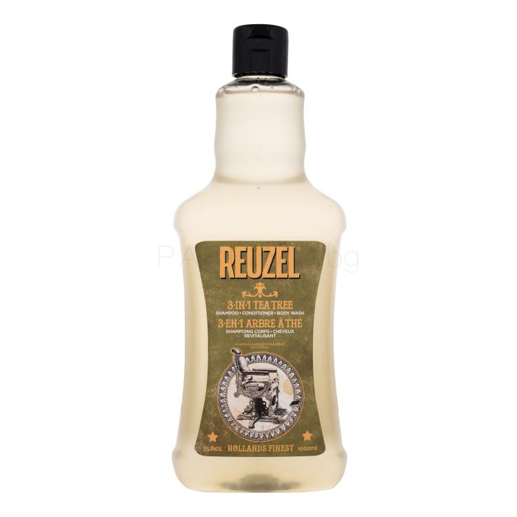 Reuzel 3 in 1 Tea Tree Шампоан за мъже 1000 ml