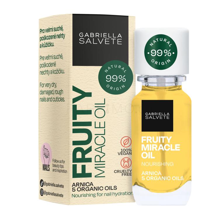 Gabriella Salvete Natural Nail Care Fruity Miracle Oil Грижа за ноктите за жени 11 ml