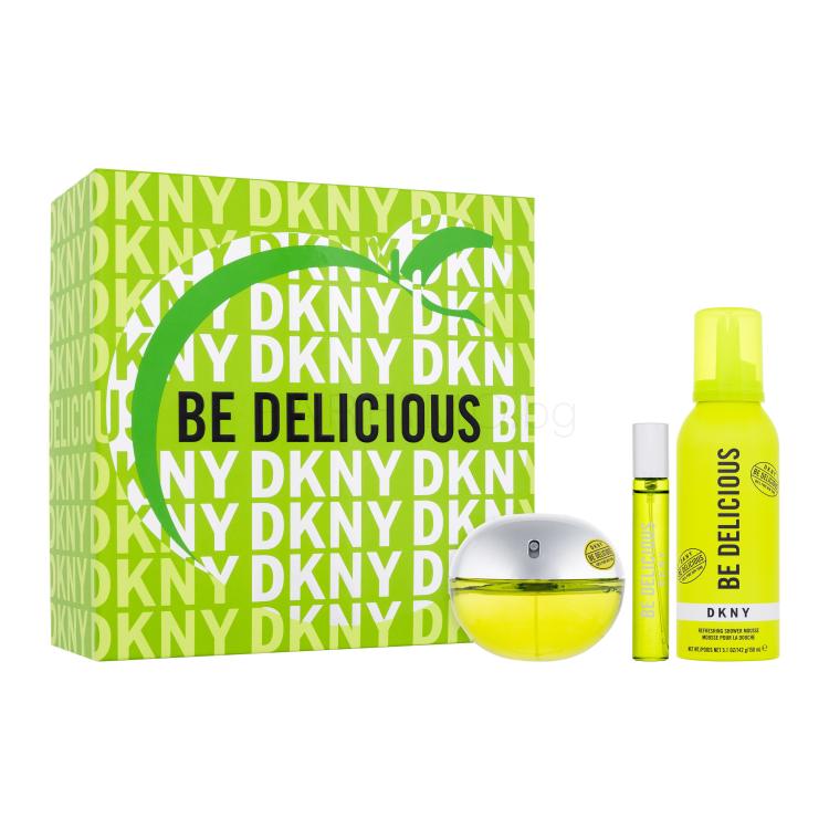 DKNY DKNY Be Delicious Подаръчен комплект EDP 100 ml + EDP 15 ml + душ пяна 150 ml