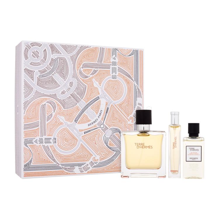 Hermes Terre d´Hermès Подаръчен комплект парфюм 75 ml + парфюм 15 ml + душ гел 40 ml