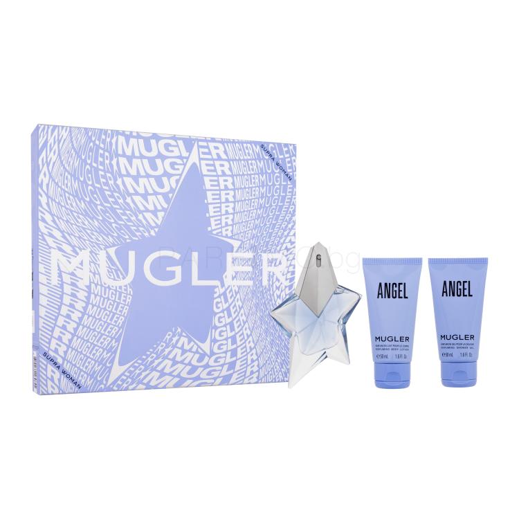 Mugler Angel SET3 Подаръчен комплект EDP 25 ml + лосион за тяло 50 ml + душ гел 50 ml