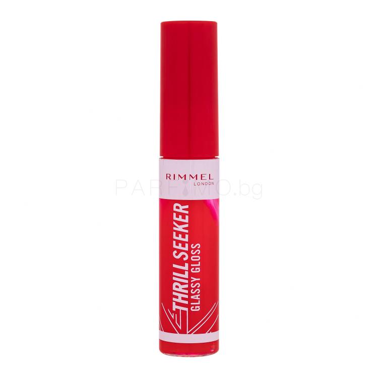 Rimmel London Thrill Seeker Glassy Gloss Блясък за устни за жени 11 ml Нюанс 600 Berry Glace