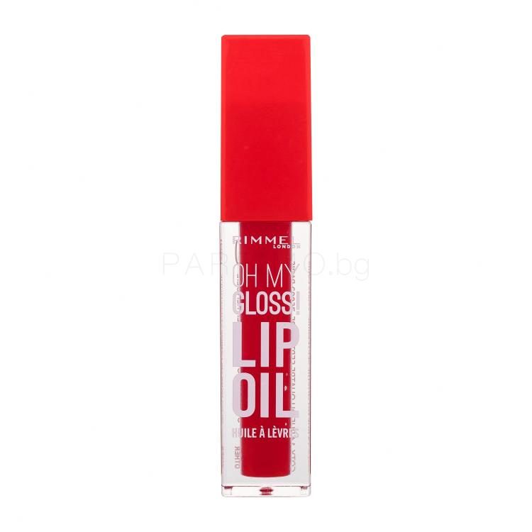 Rimmel London Oh My Gloss! Lip Oil Масло за устни за жени 4,5 ml Нюанс 004 Vivid Red