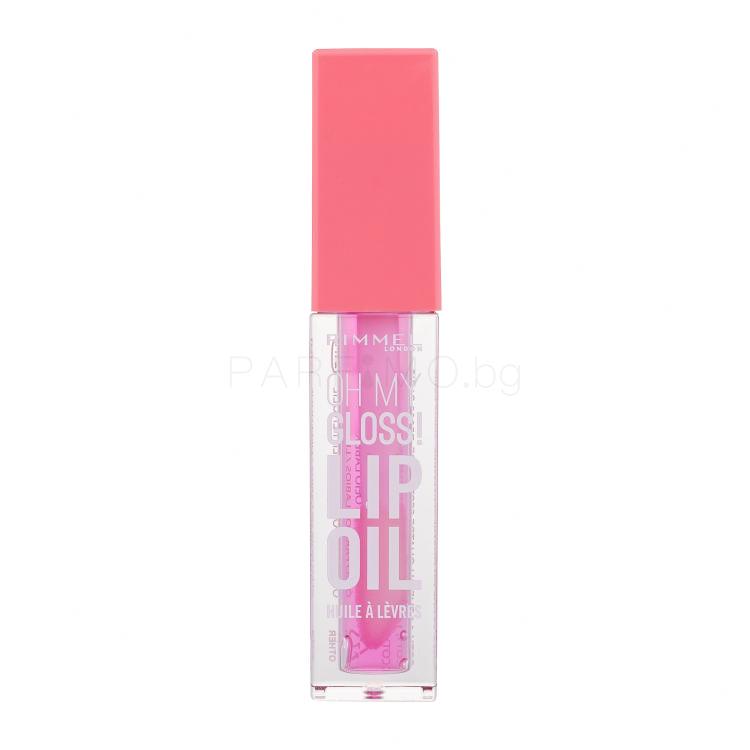 Rimmel London Oh My Gloss! Lip Oil Масло за устни за жени 4,5 ml Нюанс 001 Pink Flush