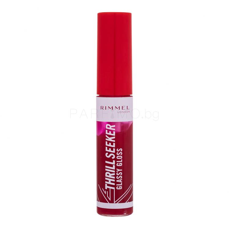 Rimmel London Thrill Seeker Glassy Gloss Блясък за устни за жени 11 ml Нюанс 350 Pink To The Berry