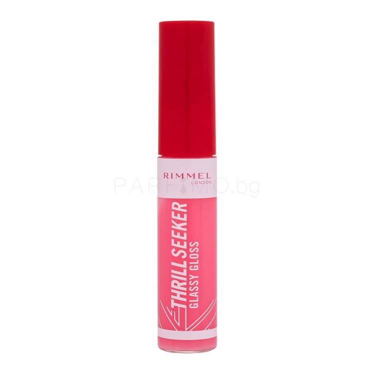 Rimmel London Thrill Seeker Glassy Gloss Блясък за устни за жени 11 ml Нюанс 150 Pink Candy