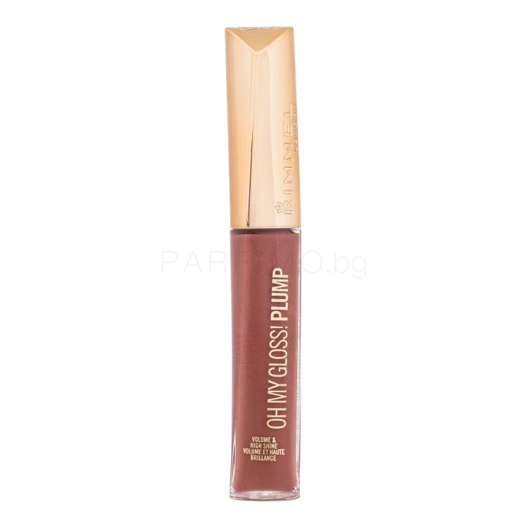 Rimmel London Oh My Gloss! Plump Блясък за устни за жени 6,5 ml Нюанс 758 Rosie Posie