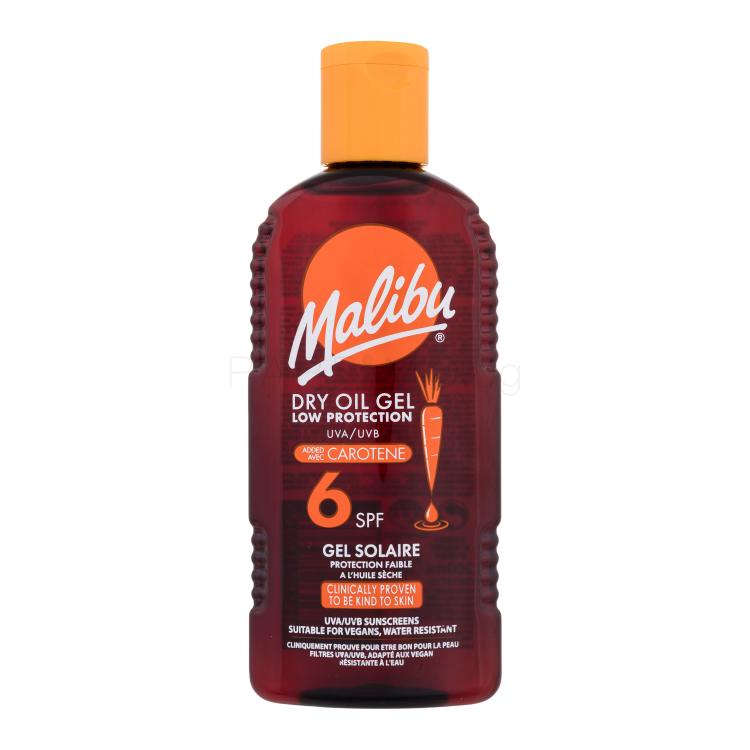 Malibu Dry Oil Gel With Carotene SPF6 Слънцезащитна козметика за тяло 200 ml